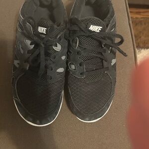 Nike Kids free run black sneakers